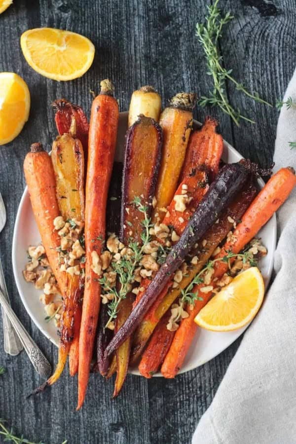 OVEN-ROASTED RAINBOW CARROTS