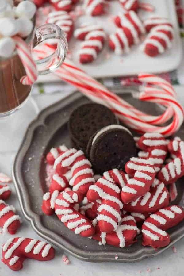 CANDY CANE OREO BALLS