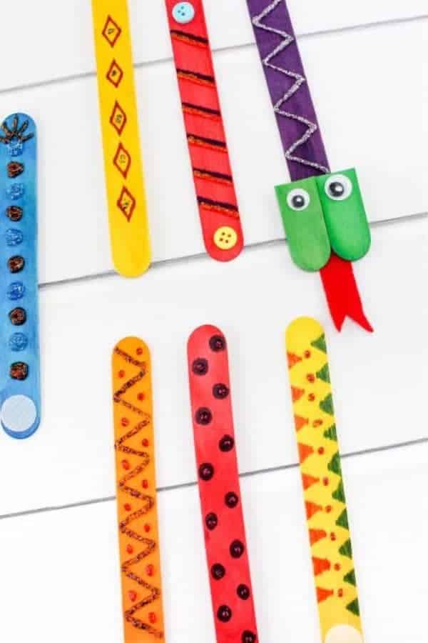 Mix-N-Match Popsicle Snake Craft