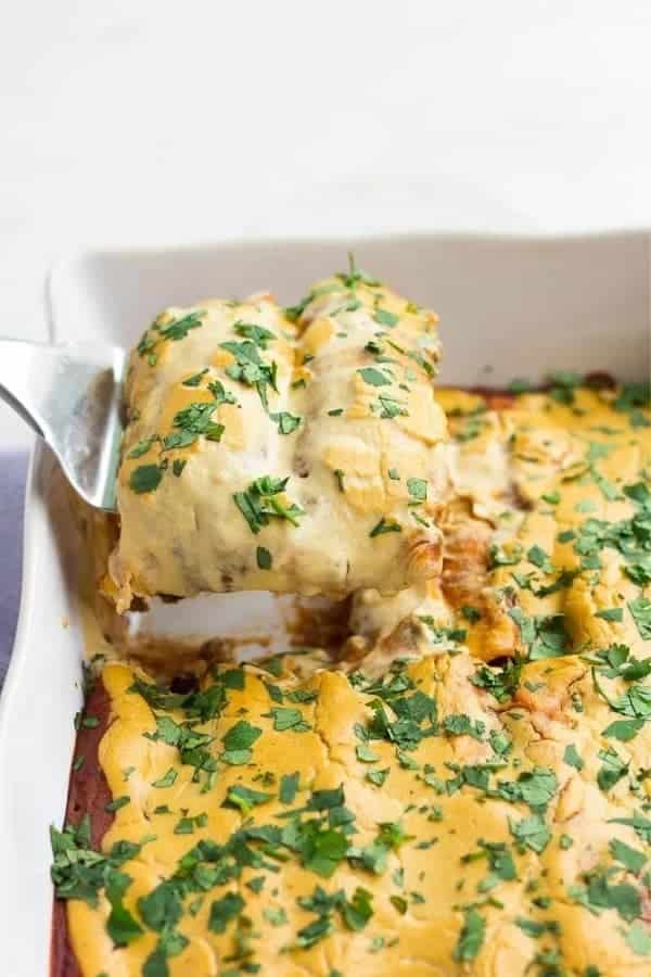 VEGAN ENCHILADAS