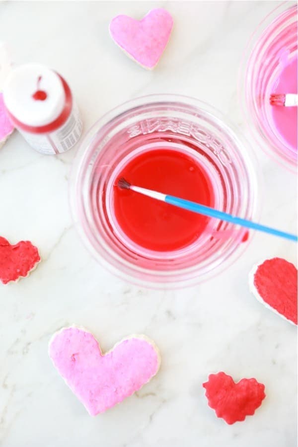 Salt Dough Valentines Hearts