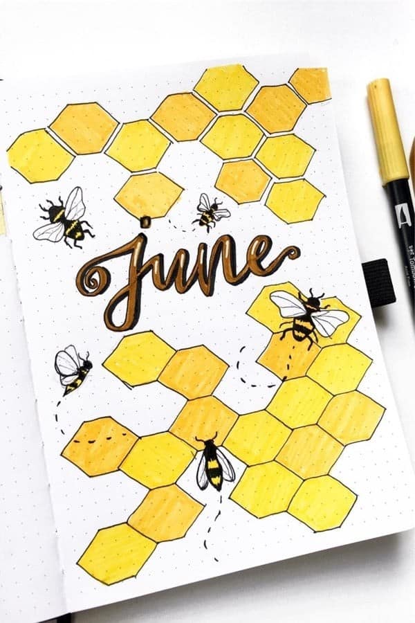 Bee Doodle Monthly Cover