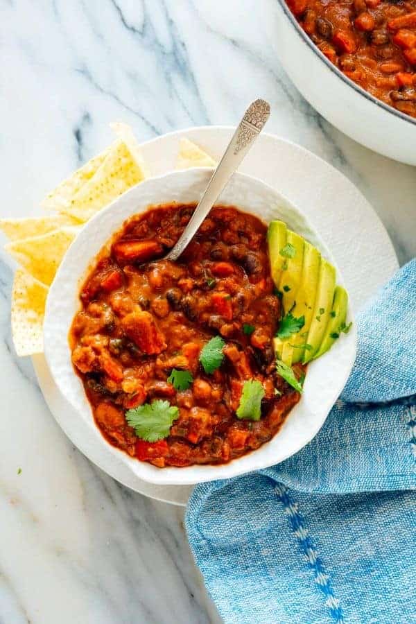 HOMEMADE VEGETARIAN CHILI