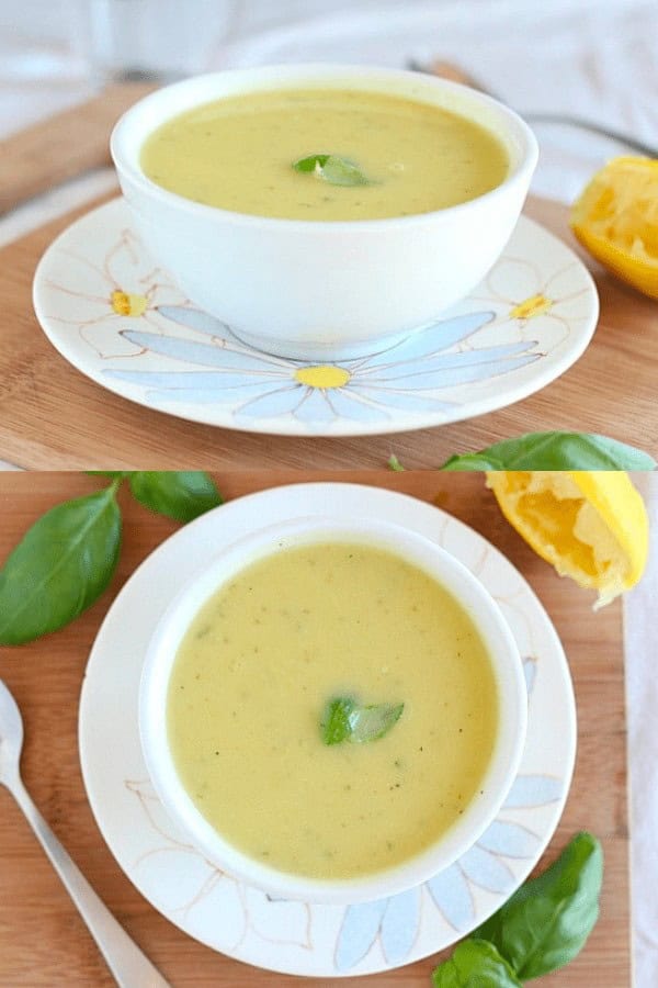 Instant Pot Summer Squash & Basil Soup