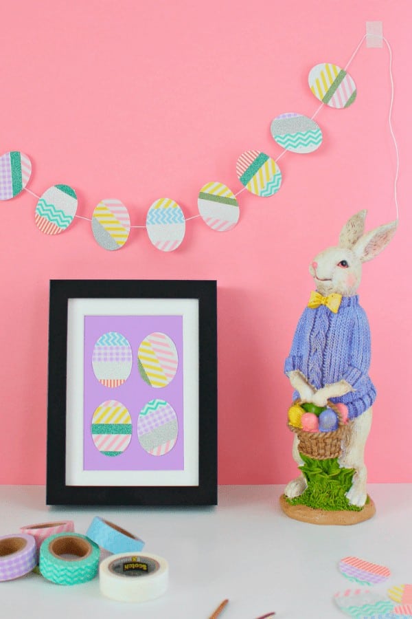 Washi Tape Easter Egg Picture Frame