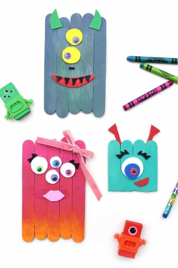 Creative Popsicle Stick Monsters