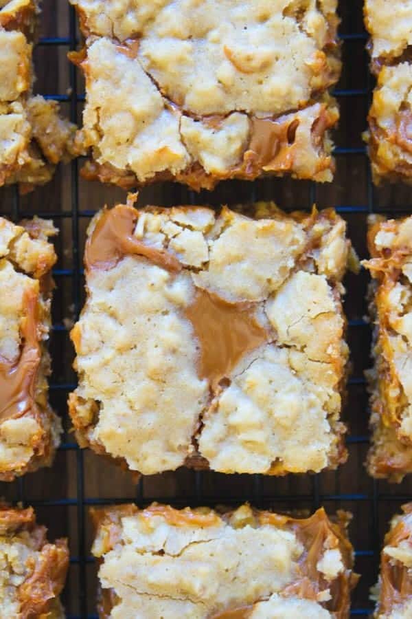 DULCE DE LECHE OATMEAL BARS