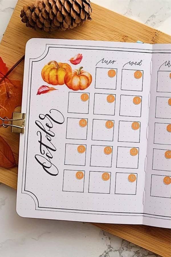 Pumpkin Patch Monthly Spread