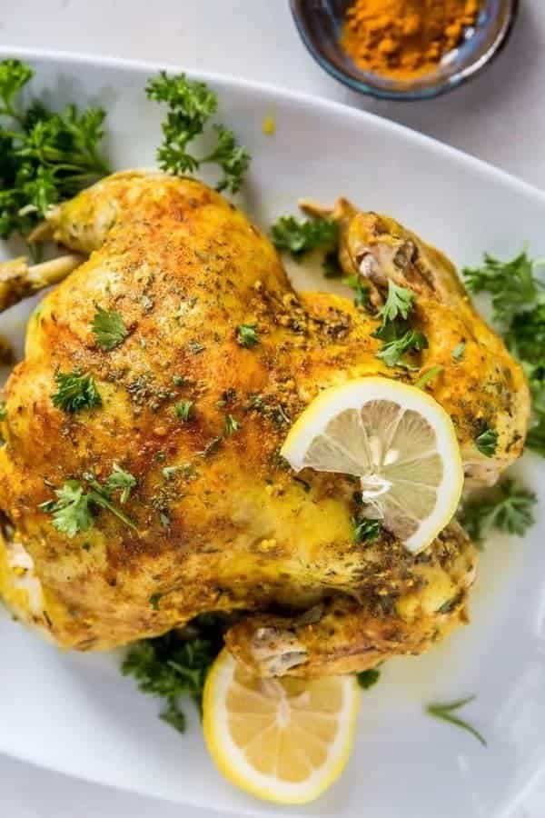 INSTANT POT TURMERIC ROTISSERIE CHICKEN