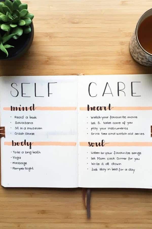 MINIMALIST SELF-CARE SPREAD