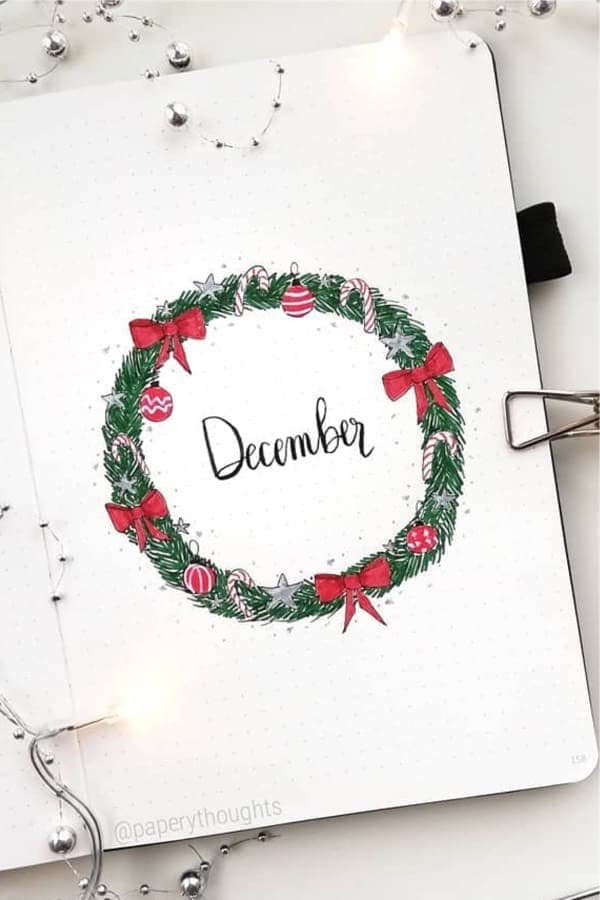 December Wreath Cover Spread