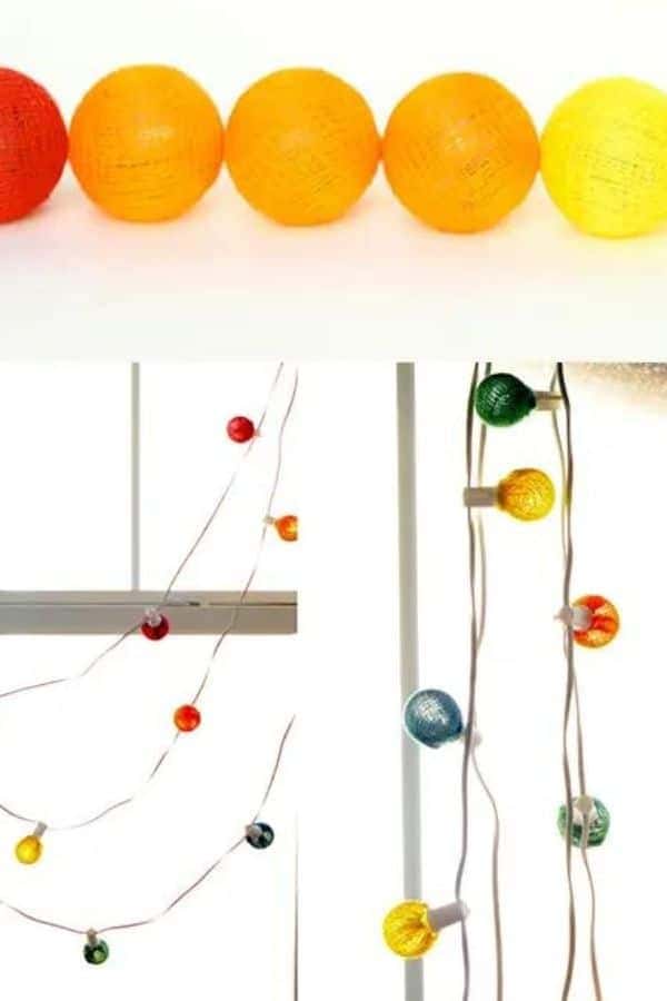 DIY COLORFUL GLOBE STRING LIGHTS