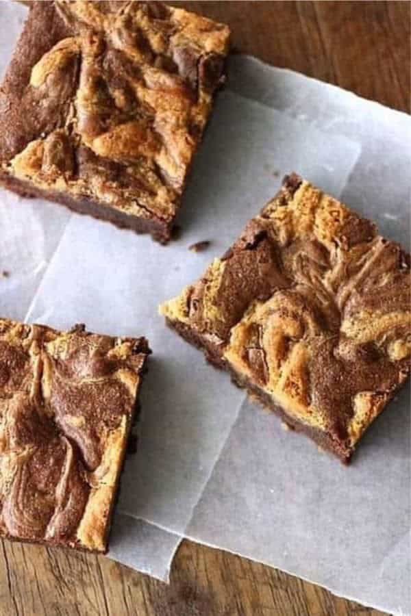 Peanut Butter Swirl Brownies