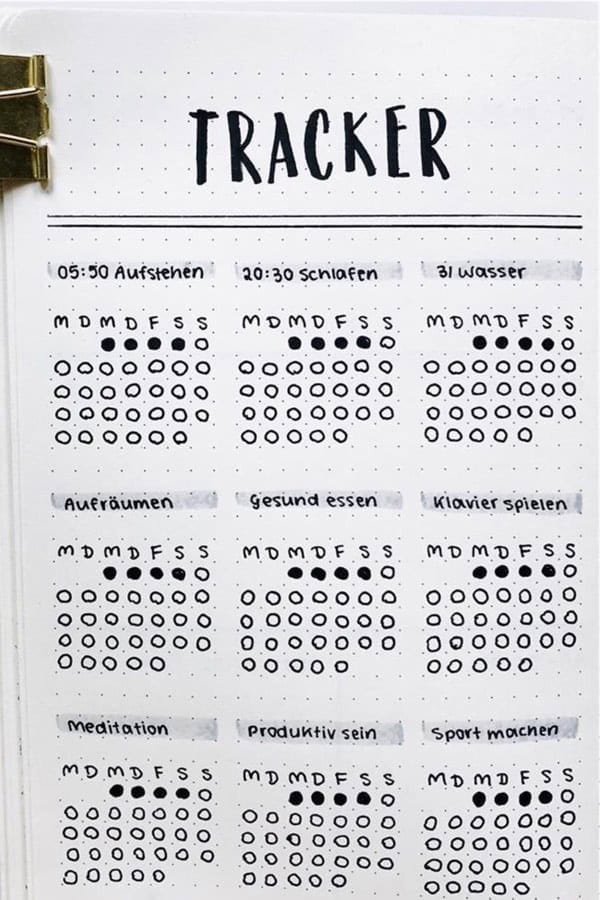 Basic January Tracker