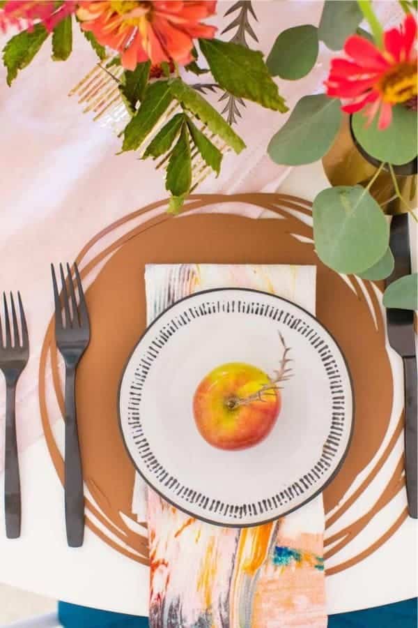 Easy DIY Placemats With Leather