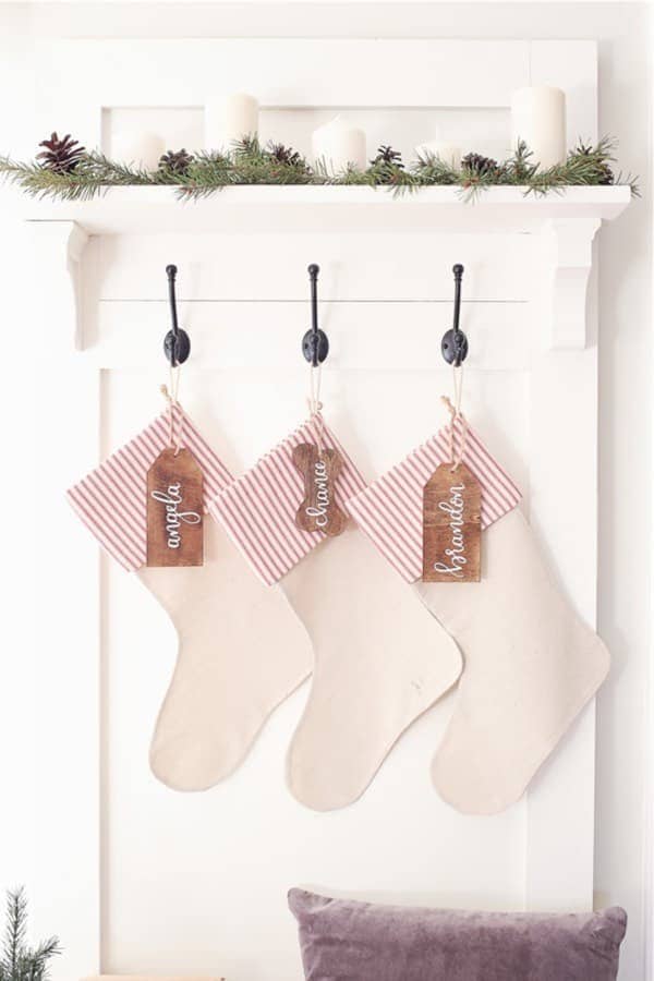 Subtle DIY Christmas Stockings