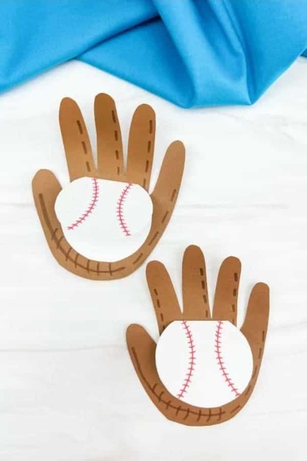 HANDPRINT BASEBALL CARD CRAFT