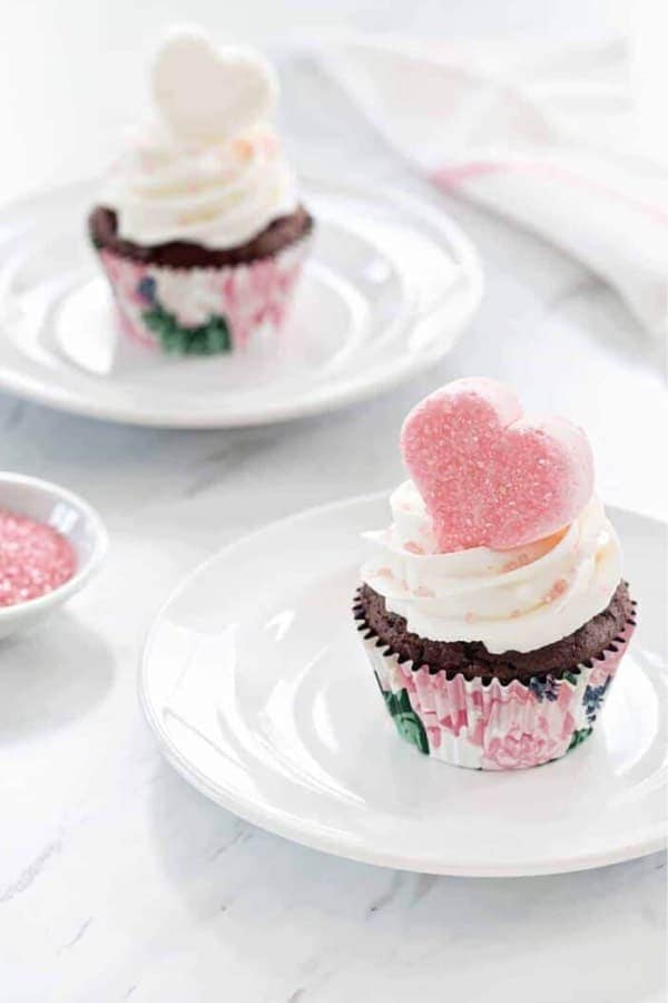 Valentine Marshmallow Cupcakes