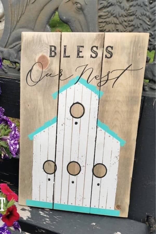 Bless Our Nest DIY Sign