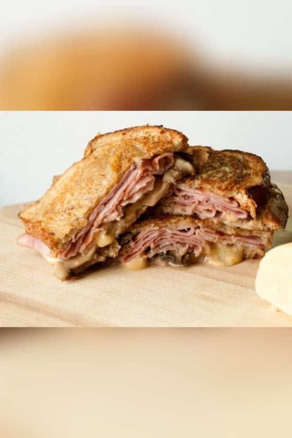 HAM, MUSHROOM & GOUDA GRILLED CHEESE