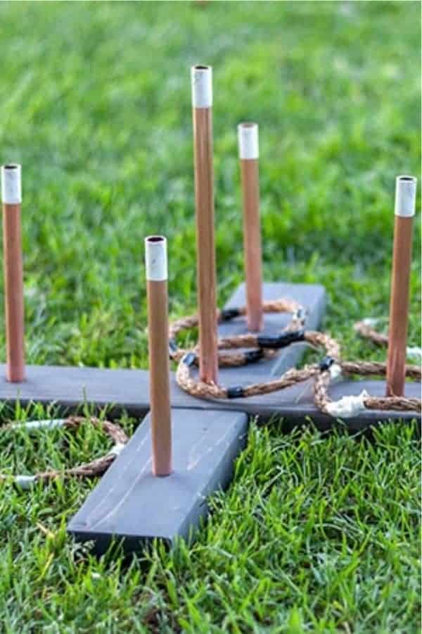 DIY Ring Toss Backyard Game