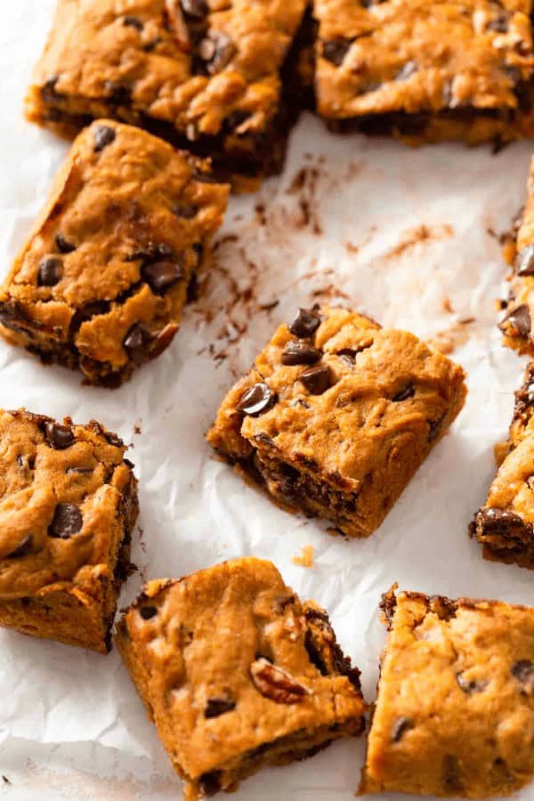 Pumpkin Spice Blondies