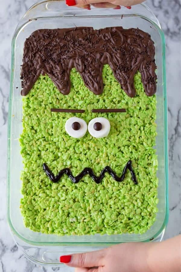 Big Frankenstein Rice Krispie Treat