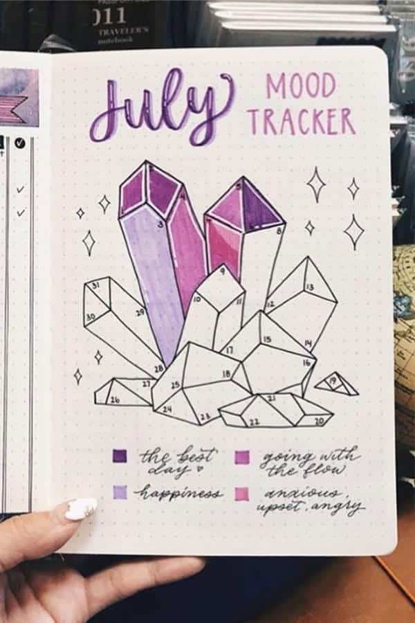 Crystal July Mood Tracker