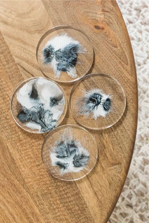 DIY Alcohol Ink Resin Coasters