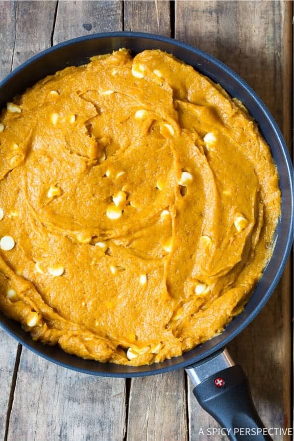 Skillet Pumpkin Blondie Recipe