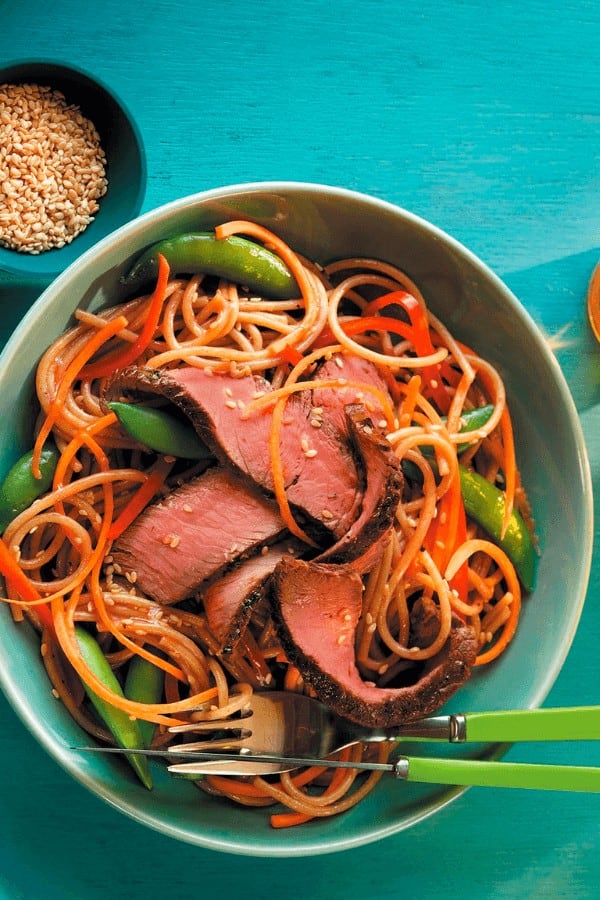 Grilled Steak And Asian Noodle Salad