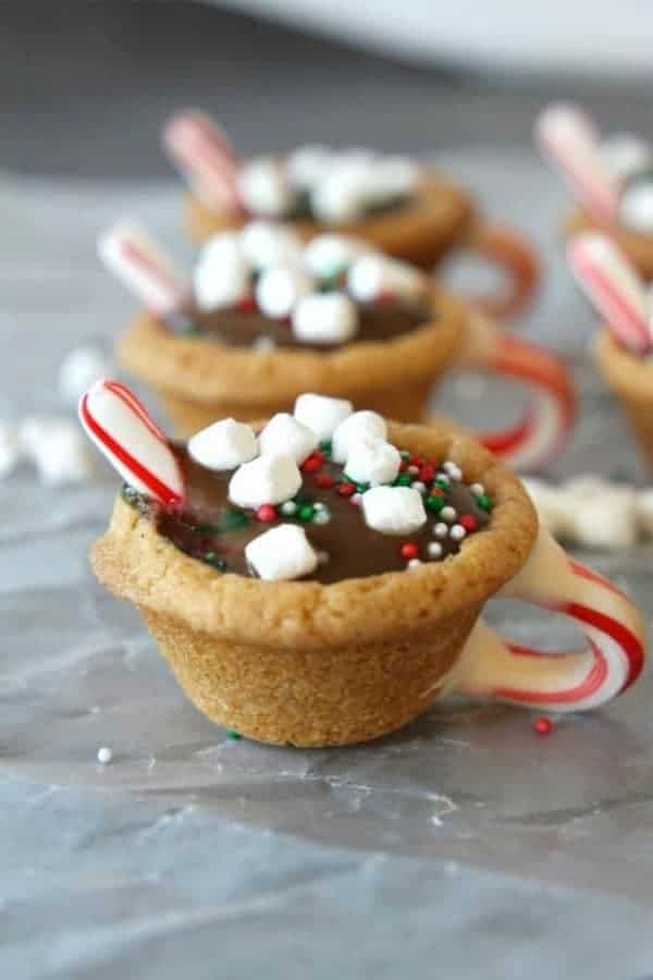 Hot Chocolate Cookie Cups