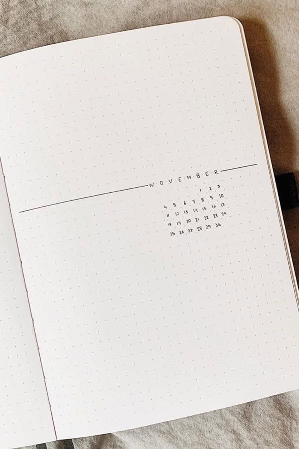 Minimal November Cover Spread