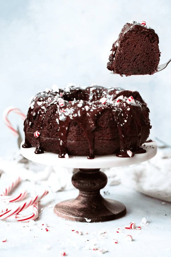 Chocolate Peppermint Bundt Cake