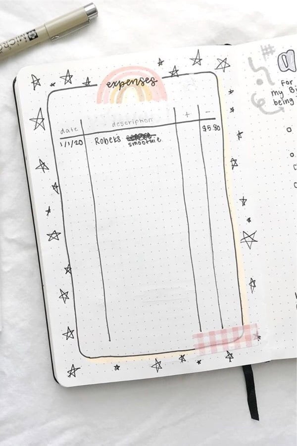 Expense Tracker With Rainbow Theme