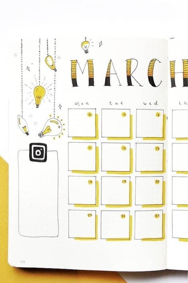 March Monthly Spread