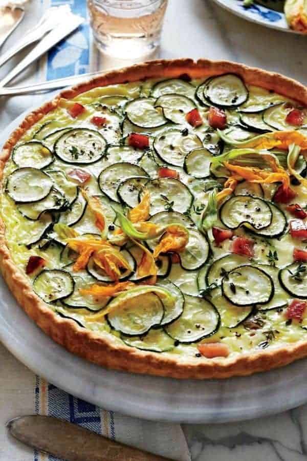 ZUCCHINI AND GOAT CHEESE QUICHE CASSEROLE