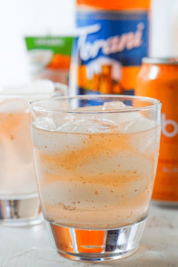 Keto Ginger Peach Vodka Mule