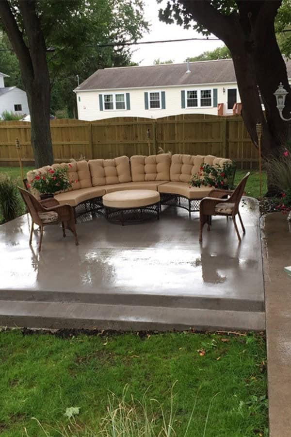 CONCRETE PATIO AND DECK