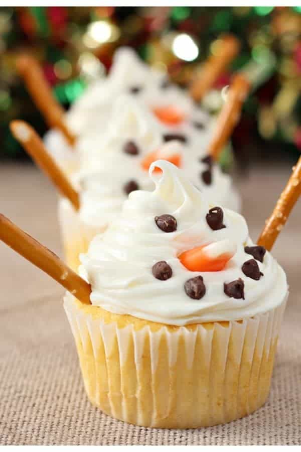 Snowman Cupcakes