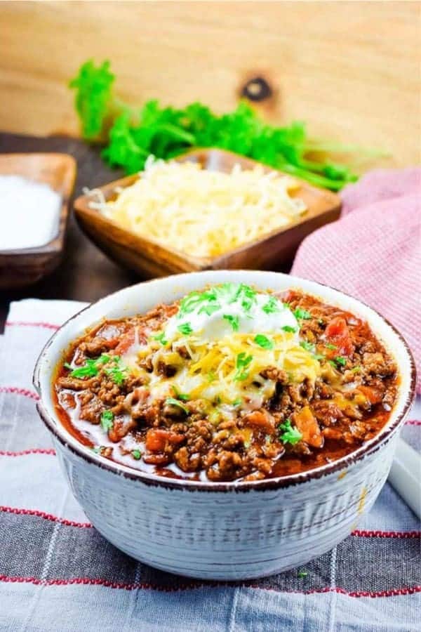 Keto Low Carb Beef Chili