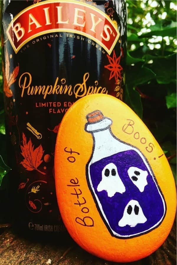 Bottle Of Boo’s Painted Stone