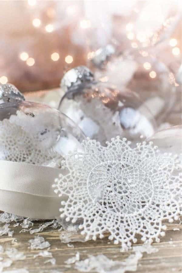 Clear DIY Christmas Ornaments