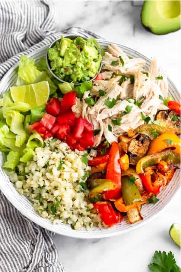 Paleo Chicken Burrito Bowl