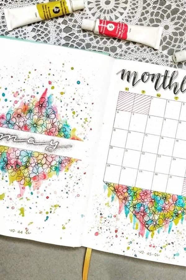 Colorful Monthly Log