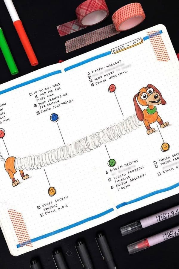 TOY STORY’S SLINKY DOG SPREAD