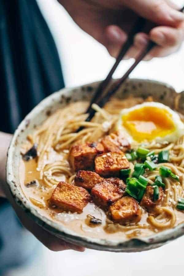 HOMEMADE SPICY RAMEN WITH TOFU