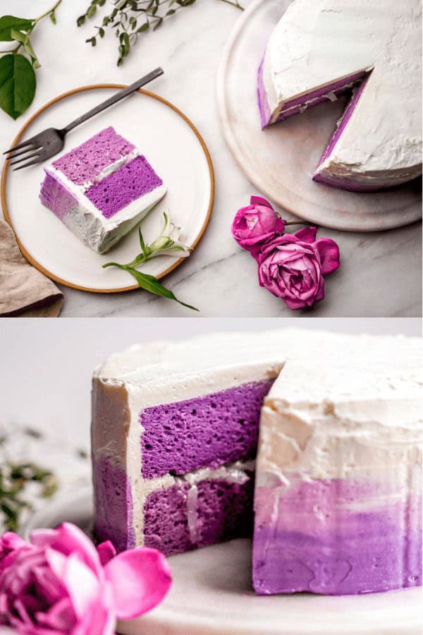 Ube Cake with Macapuno