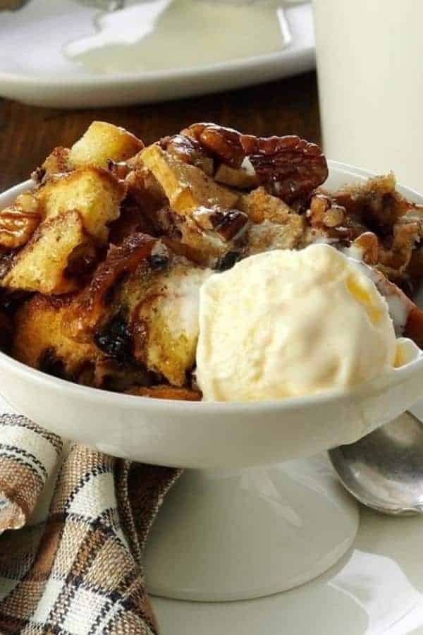 APPLE-NUT BREAD PUDDING