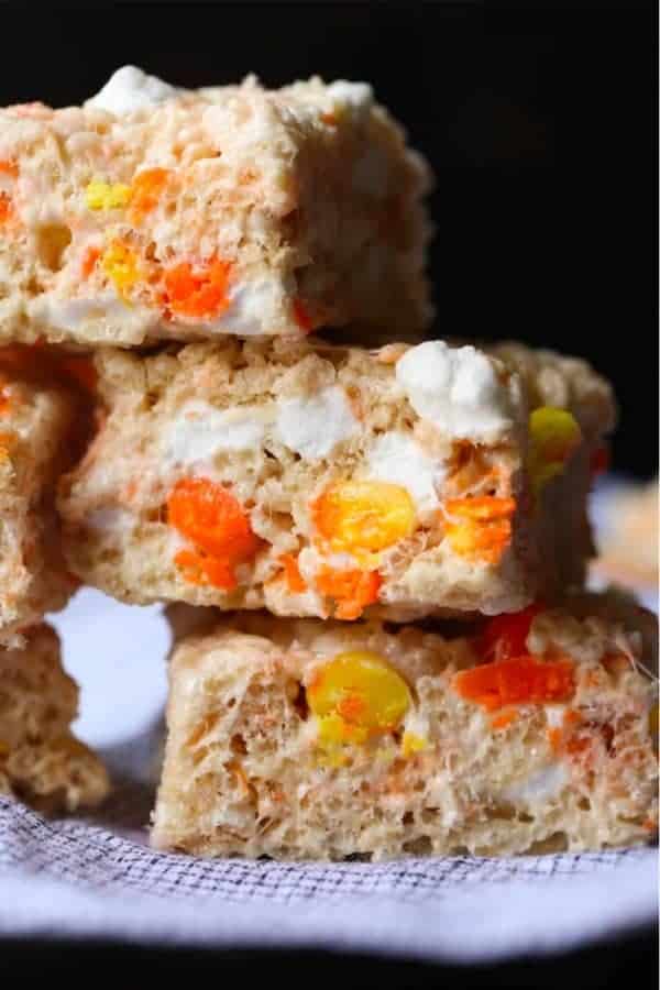 Candy Corn Rice Krispie Treats